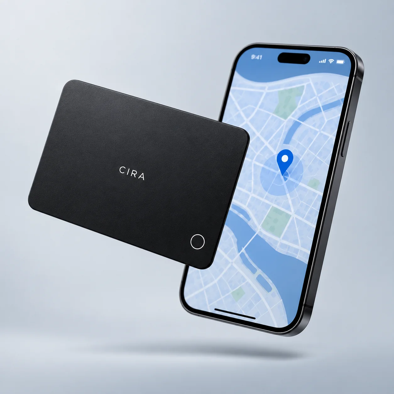 CIRA card tracker and smartphone
