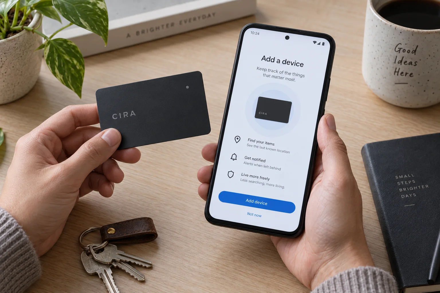 Card and device pairing interface
