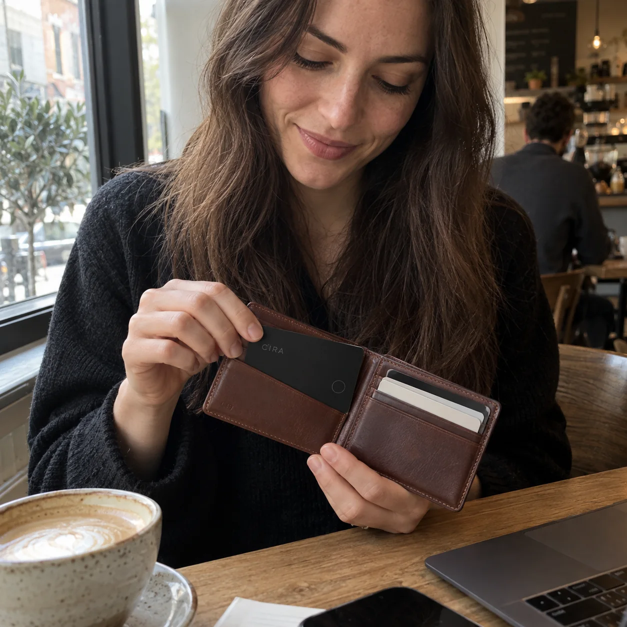 Card in a wallet