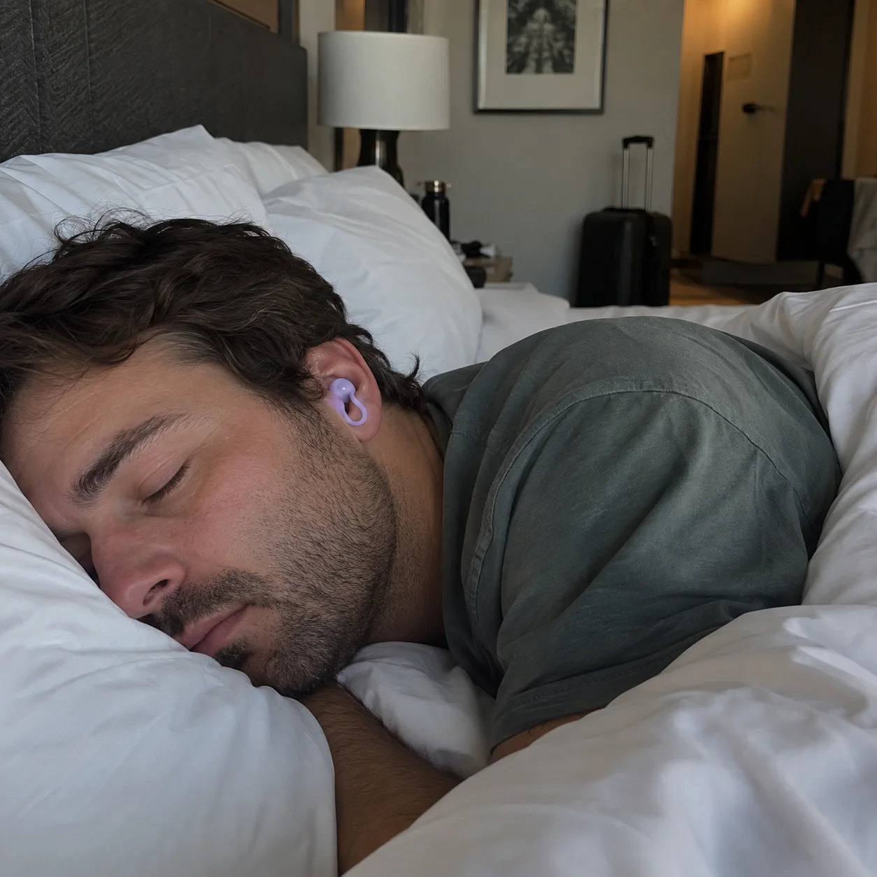 Resting in a hotel