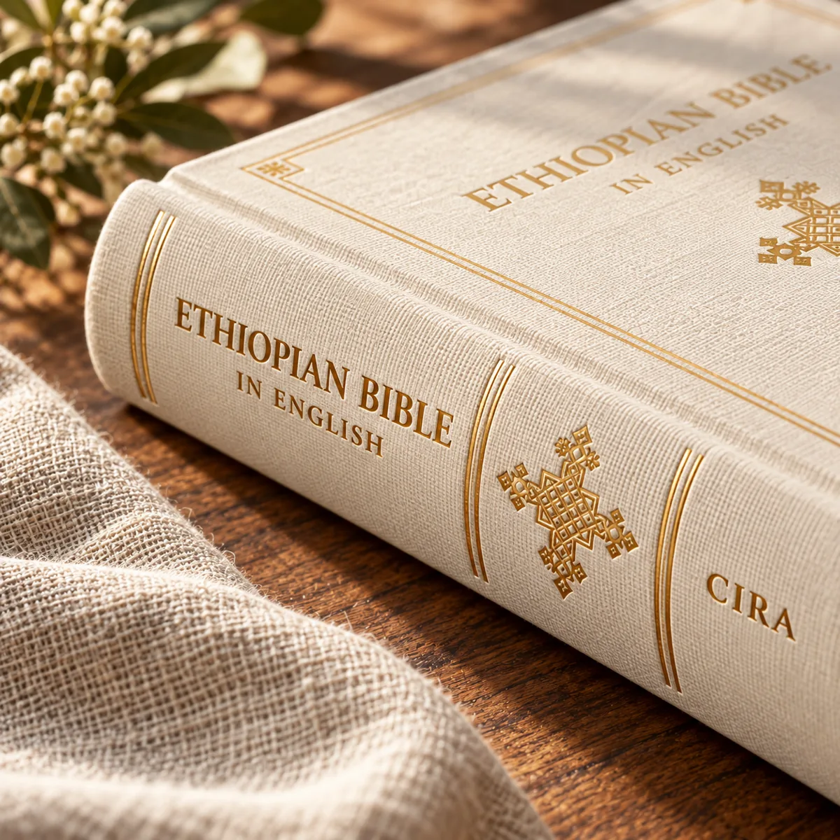 Cloth cover and gold detail