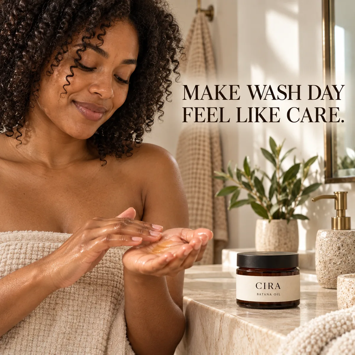 Make wash day feel like care.